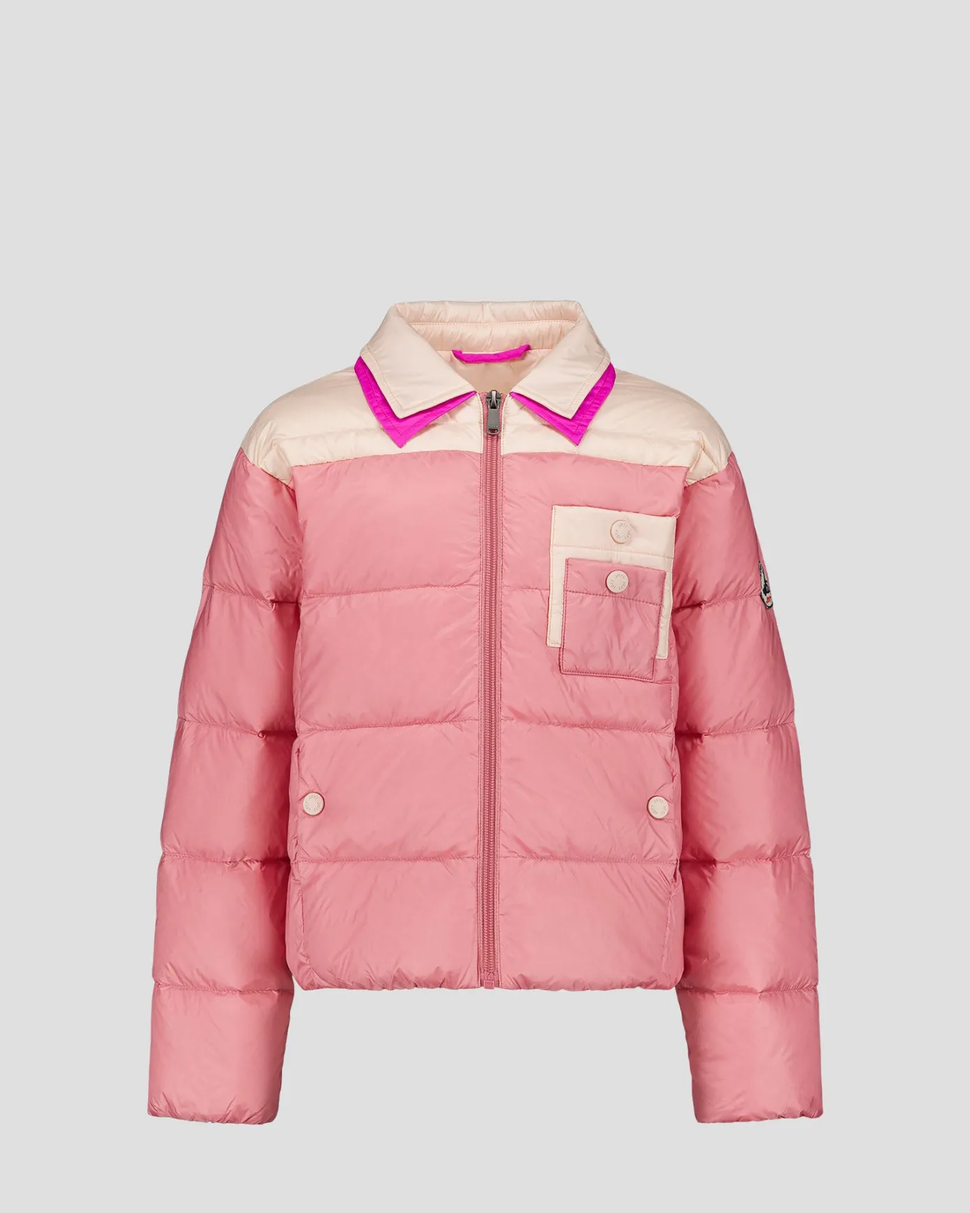 Doudoune enfant bicolore contrastée Pink antique/Salty nude Orel