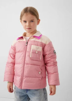 Doudoune enfant bicolore contrastée Pink antique/Salty nude Orel