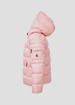 Doudoune enfant à capuche Grand Froid Pétale doux Kazan