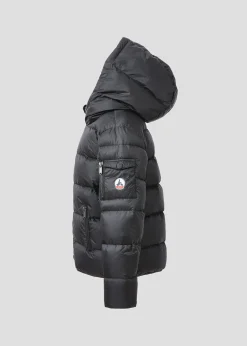 Doudoune enfant à capuche Grand Froid Noir Kazan
