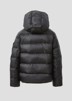 Doudoune enfant à capuche Grand Froid Noir Kazan