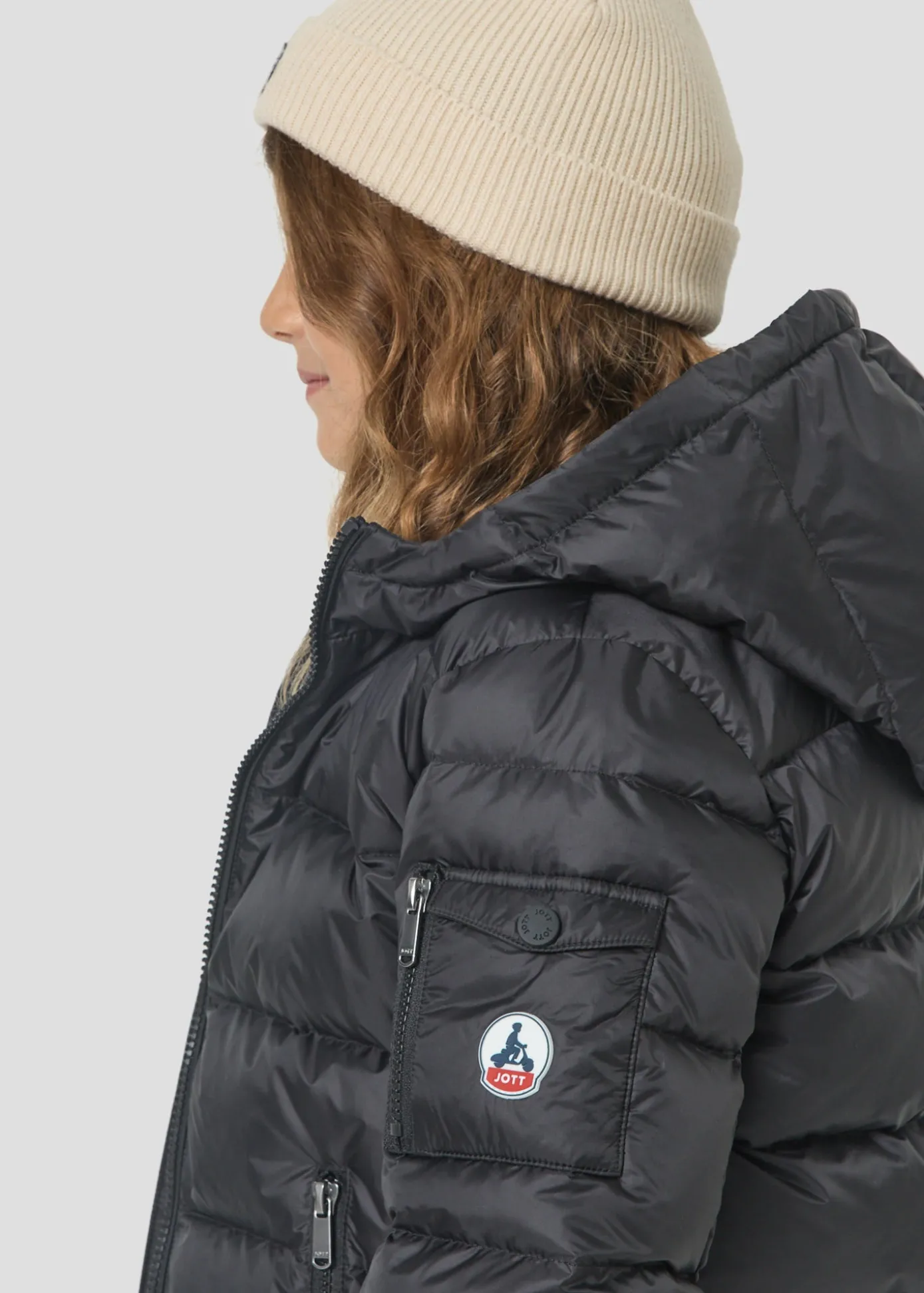 Doudoune enfant à capuche Grand Froid Noir Kazan