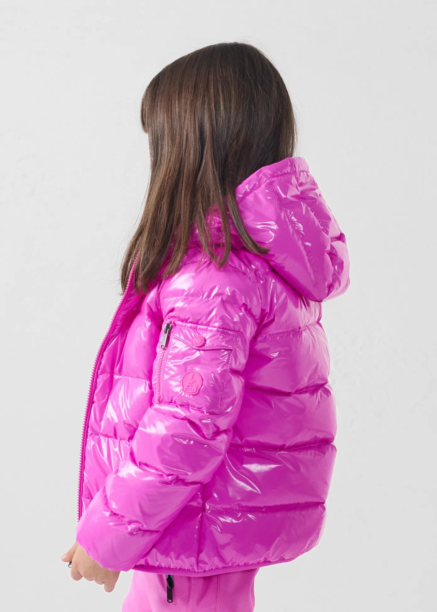 Doudoune enfant Grand Froid laquée Rose électrique Kazan