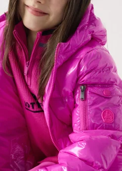 Doudoune enfant Grand Froid laquée Rose électrique Kazan