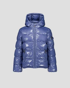 Doudoune enfant Grand Froid laquée Raisin ombre Kazan