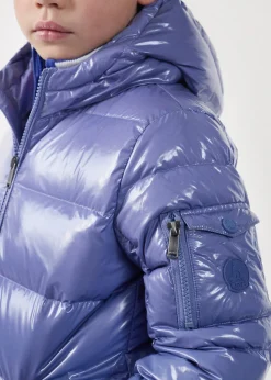 Doudoune enfant Grand Froid laquée Raisin ombre Kazan
