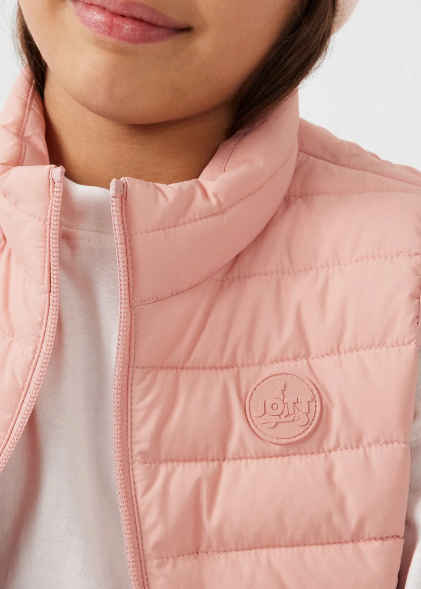 Doudoune enfant sans manches stretch Sable rose Soan