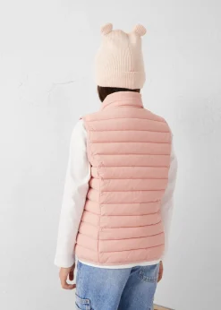 Doudoune enfant sans manches stretch Sable rose Soan