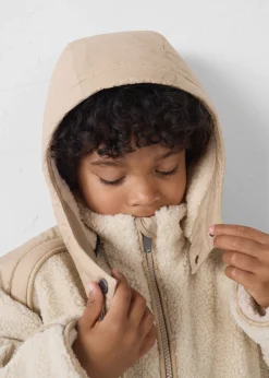 Doudoune enfant sherpa Naturel Gwen