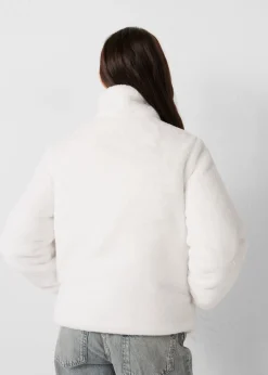 Doudoune fausse fourrure Blanc Olga
