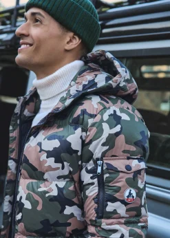 Doudoune Grand Froid  Camo sucre roux Java print