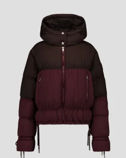 Doudoune Grand Froid esprit puffer Cerise noir/Café noir Nami Colorblock