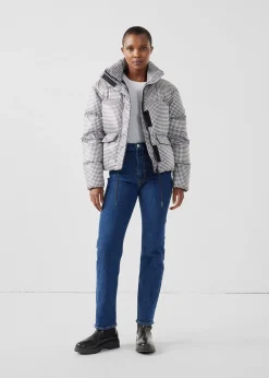 Doudoune Grand Froid esprit puffer Noir/Banc Alicia Multico