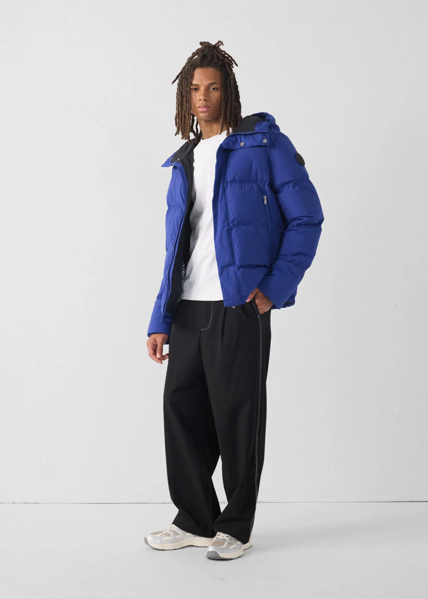 Doudoune Grand Froid esprit puffer Bleu cobalt Sanji