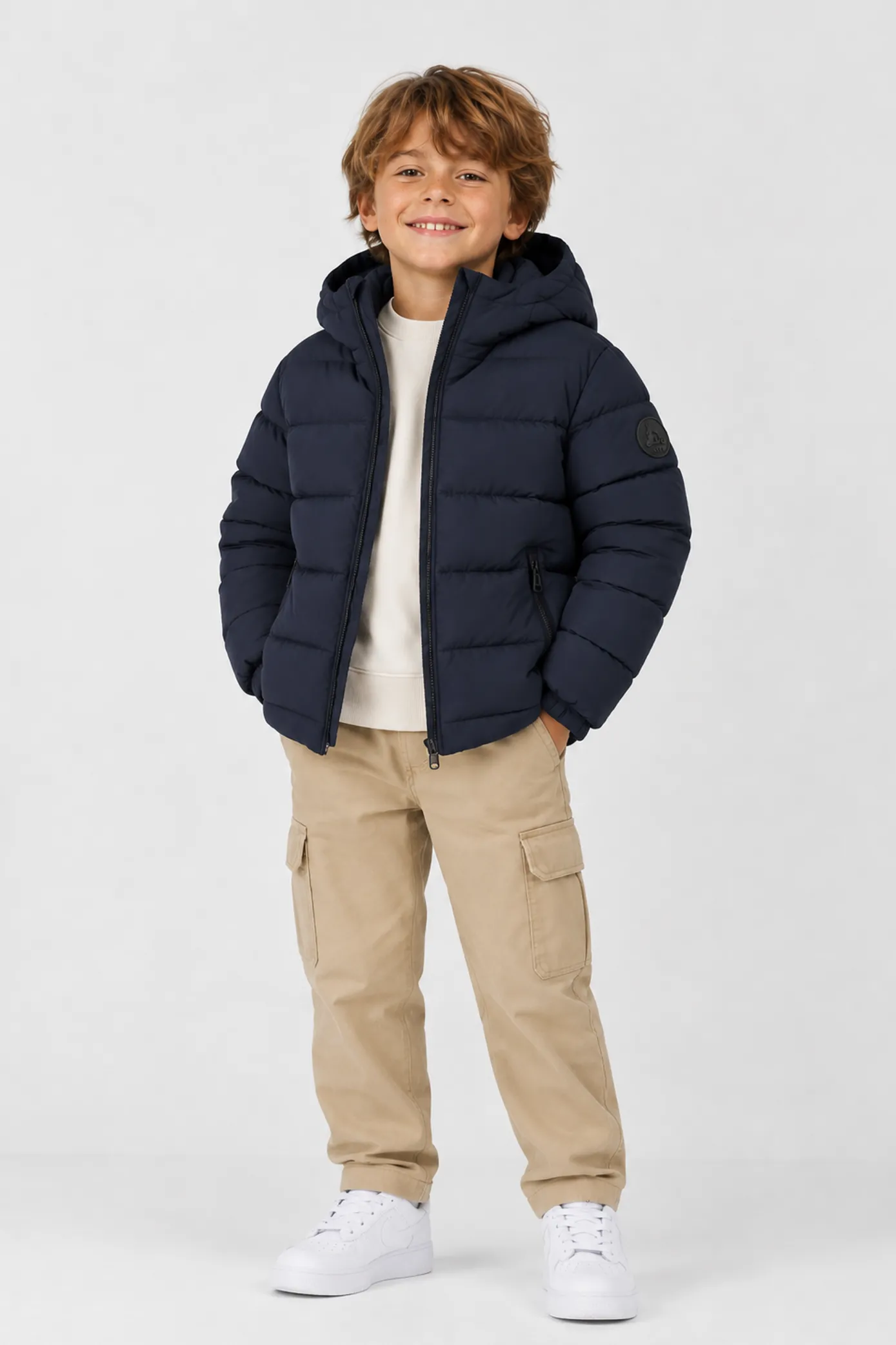 Doudoune Grand Froid mat enfant Bleu nuit Kelmo