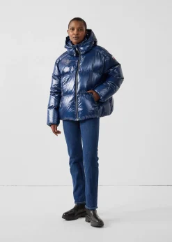 Doudoune Grand Froid puffer Marine Quinn shiny