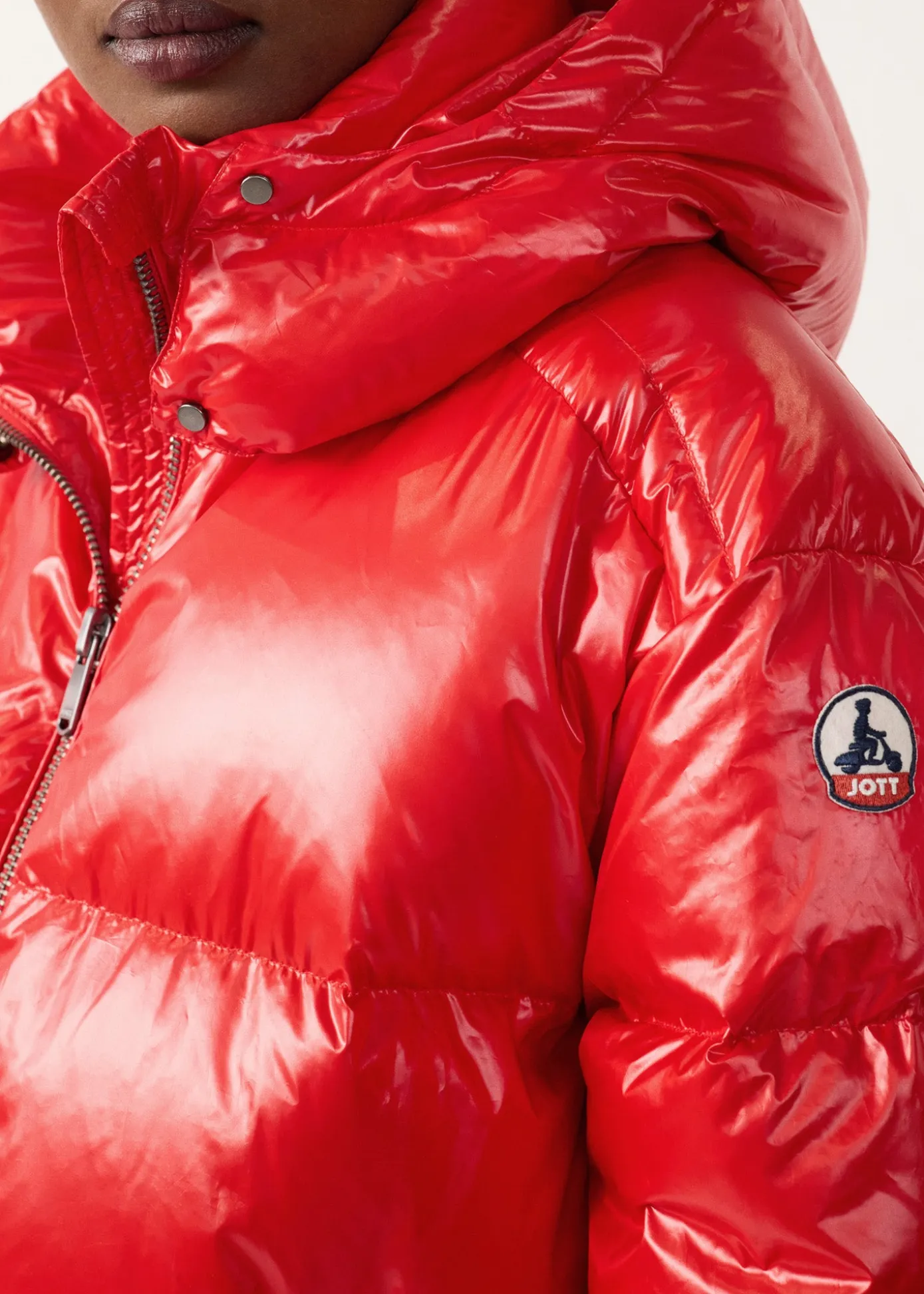 Doudoune Grand Froid puffer Rouge carmin Quinn shiny