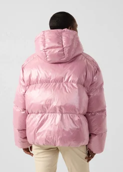 Doudoune Grand Froid puffer Rose antique Quinn shiny