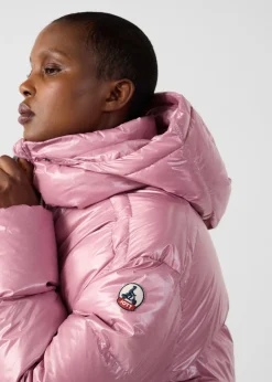 Doudoune Grand Froid puffer Rose antique Quinn shiny