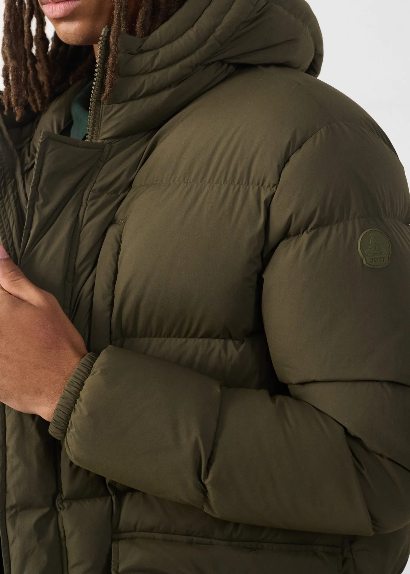 Doudoune Grand Froid stretch mi-longue Army Scott