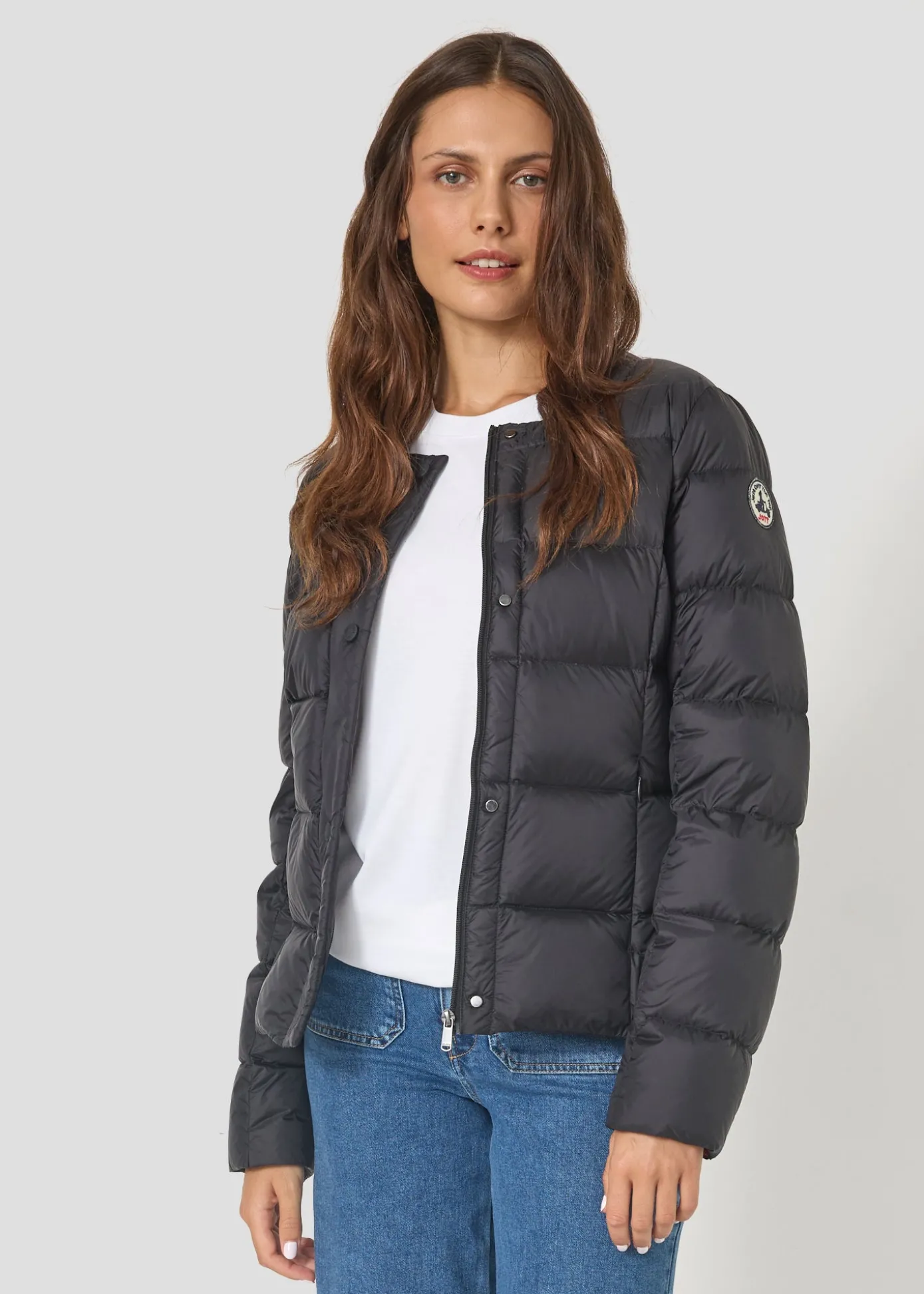 Doudoune inspirée tailleur Noir Christy