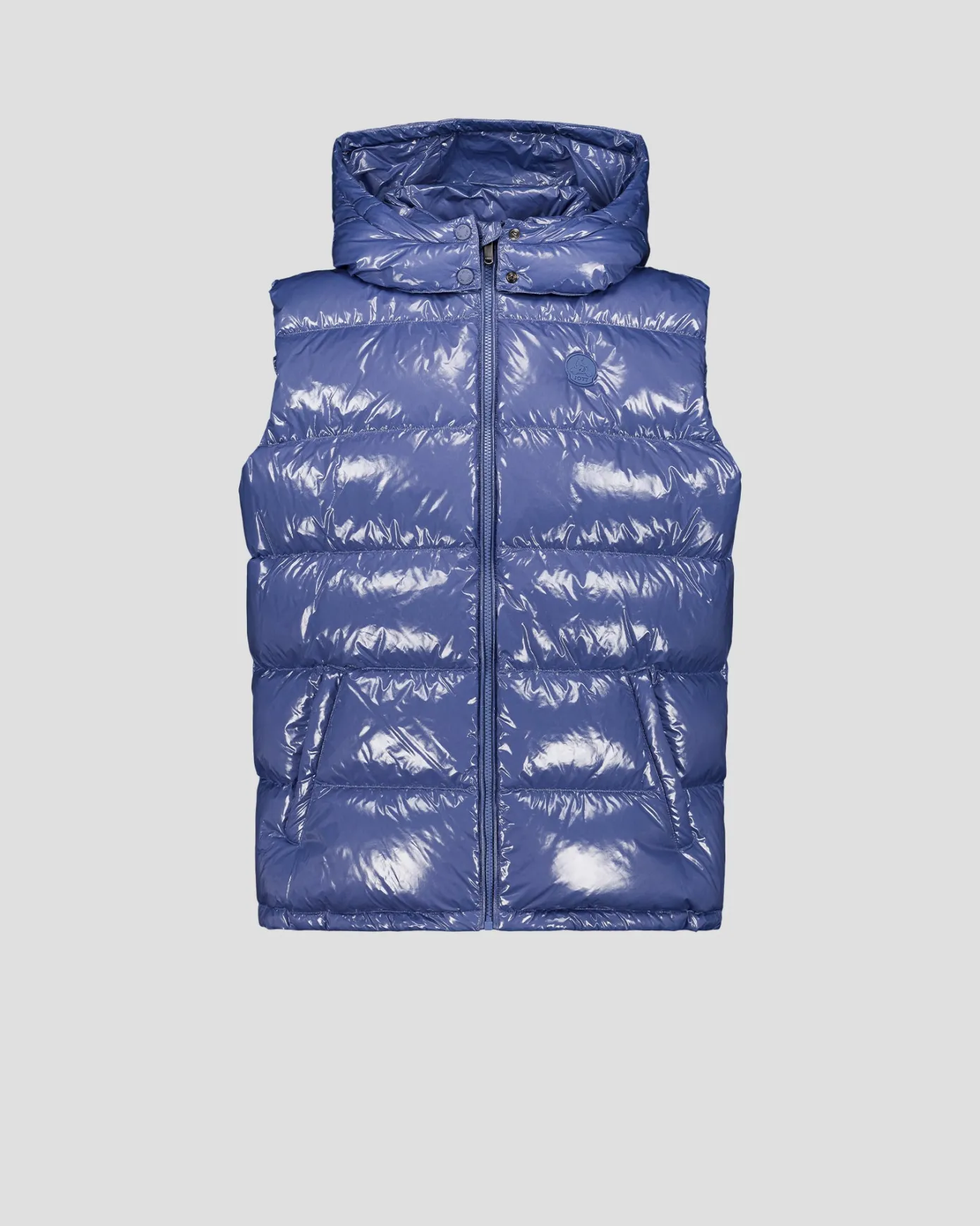 Doudoune laquée sans manches Grand Froid Raisin ombre Clappe
