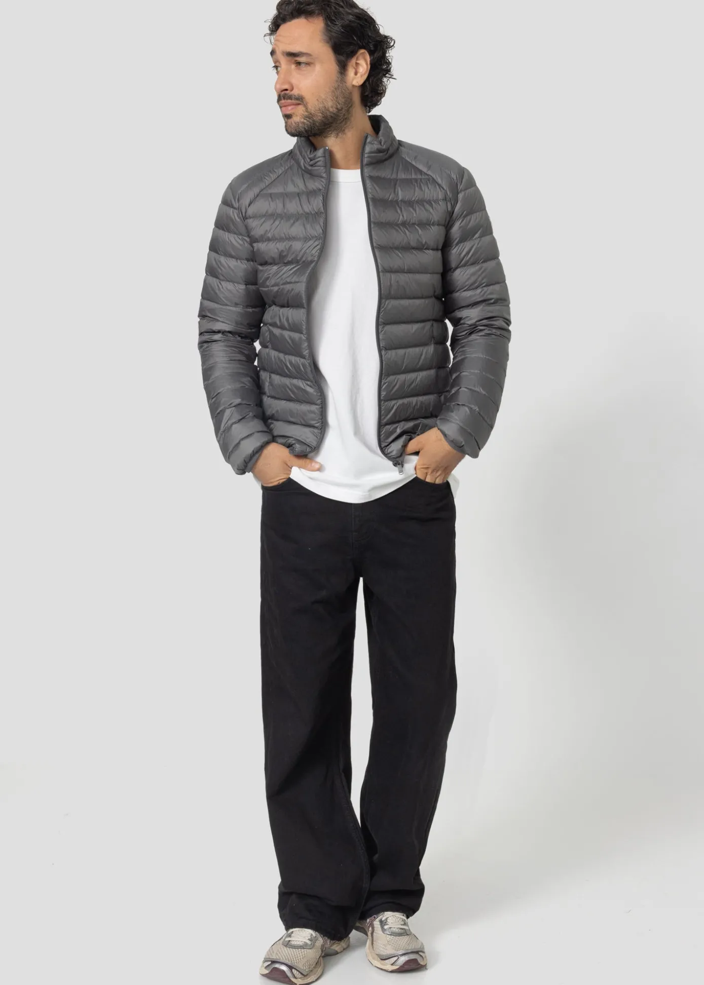 Doudoune légère Anthracite Mat