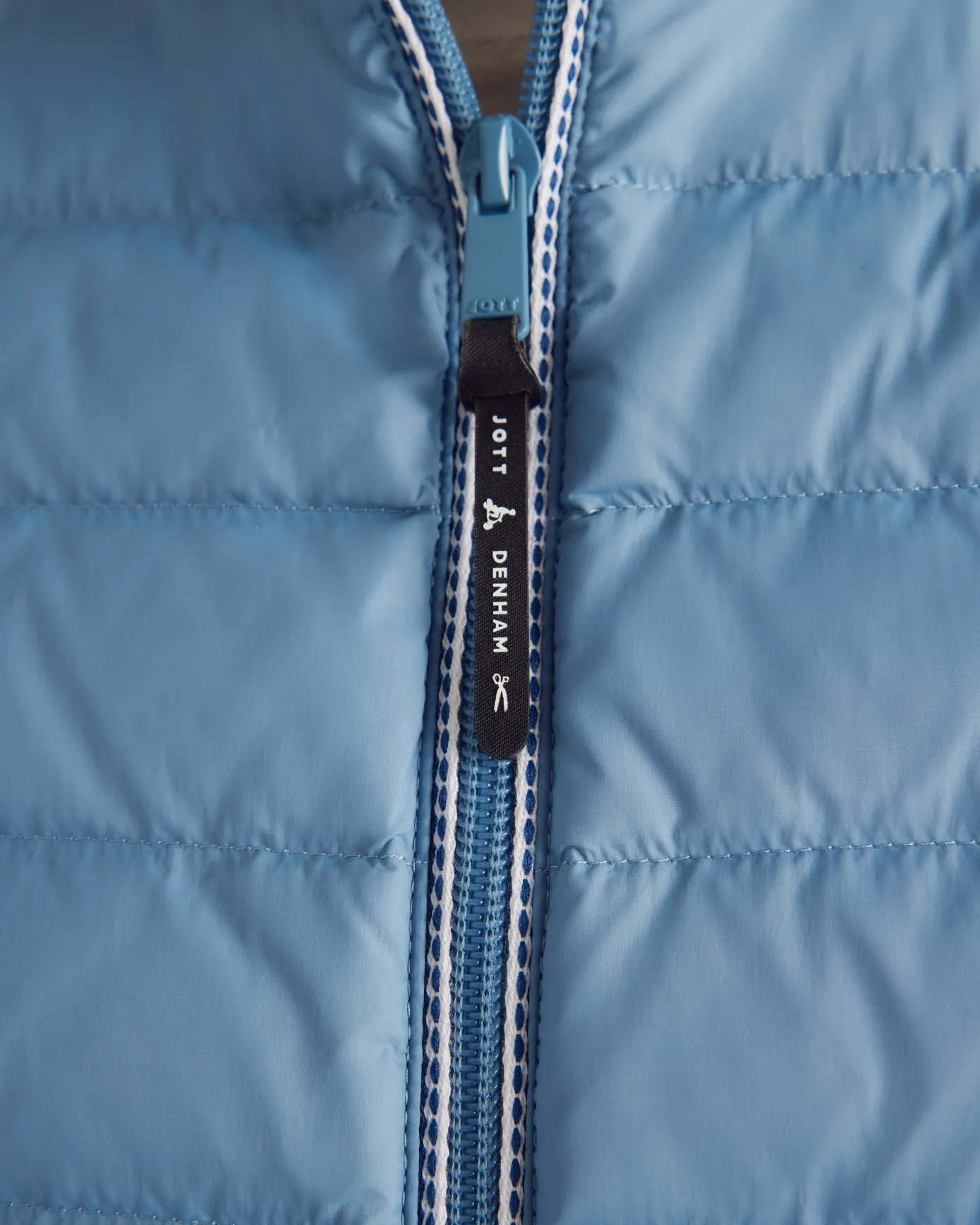 Doudoune légère avec détails en denim Bleu délavé Flight WNW JOTT x DENHAM