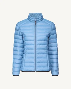 Doudoune légère avec détails en denim Bleu délavé Flight WNW JOTT x DENHAM