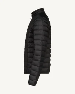 Doudoune légère avec détails en denim noir Flight MNW JOTT x DENHAM