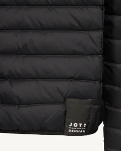 Doudoune légère avec détails en denim noir Flight MNW JOTT x DENHAM