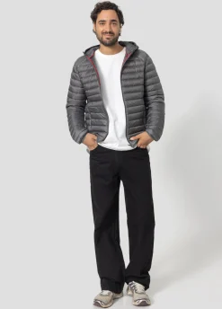 Doudoune légère à capuche Anthracite Nico