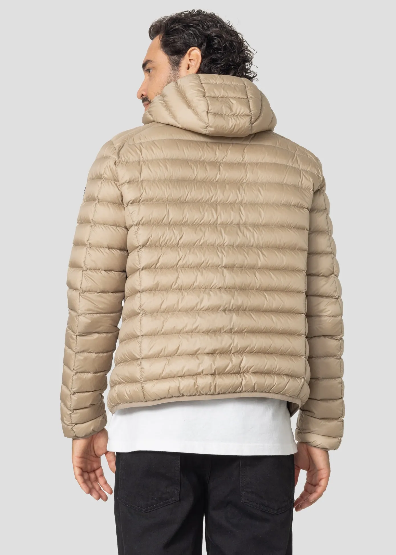 Doudoune légère à capuche Beige Nico