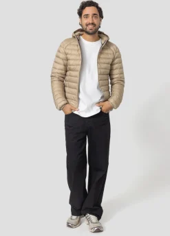 Doudoune légère à capuche Beige Nico