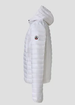 Doudoune légère à capuche Blanc Nico