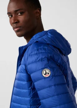 Doudoune légère à capuche Bleu cobalt Nico