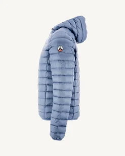 Doudoune légère à capuche Bleu délavé Nico