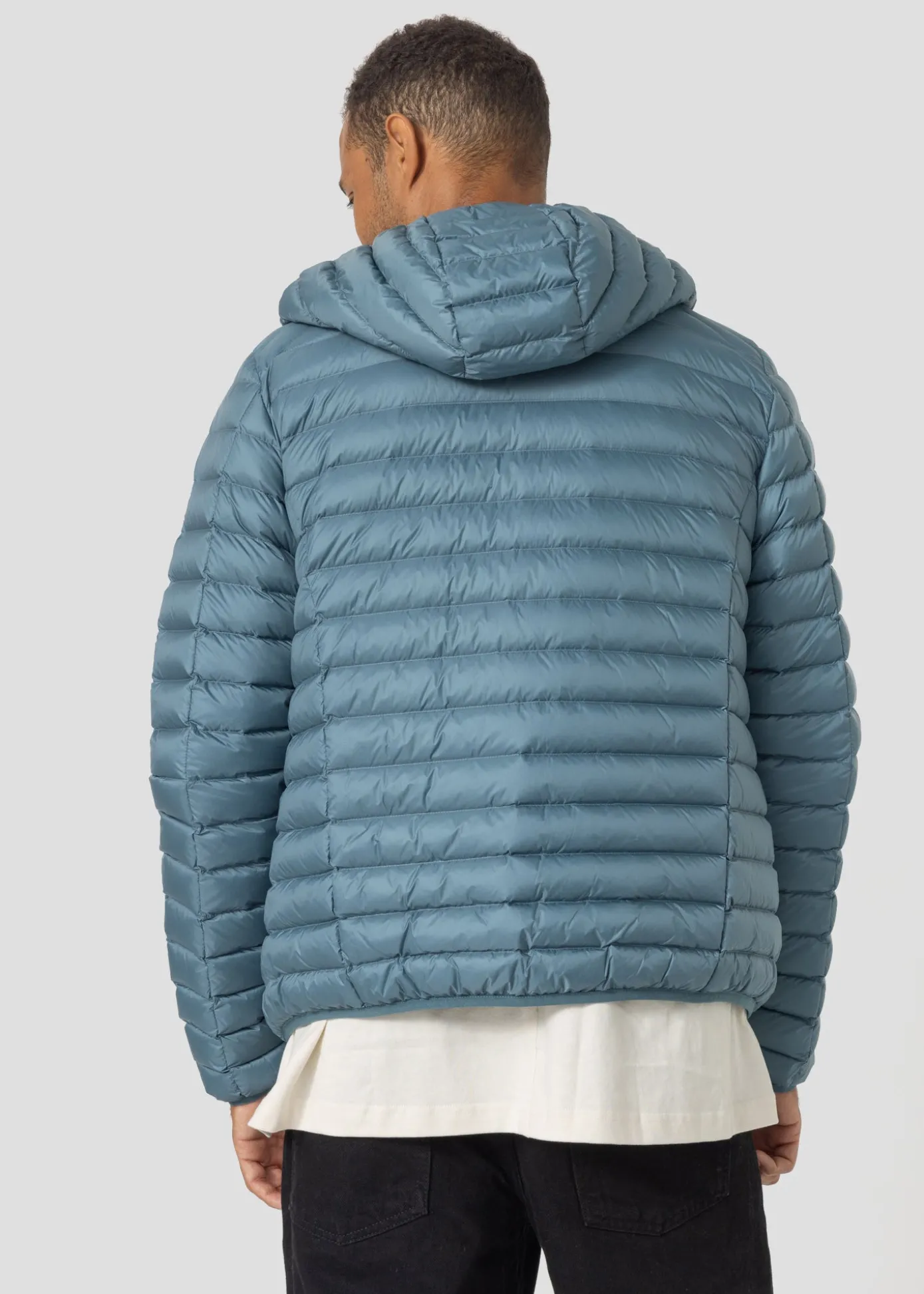 Doudoune légère à capuche Bleu tempête Nico