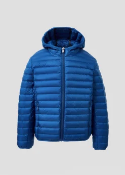 Doudoune légère à capuche enfant Bleu cobalt Hugo