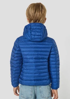 Doudoune légère à capuche enfant Bleu cobalt Hugo
