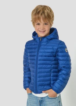 Doudoune légère à capuche enfant Bleu cobalt Hugo