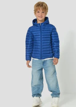 Doudoune légère à capuche enfant Bleu cobalt Hugo