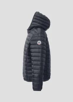Doudoune légère à capuche enfant Noir Hugo