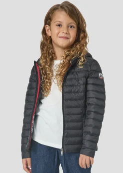 Doudoune légère à capuche enfant Noir Carla