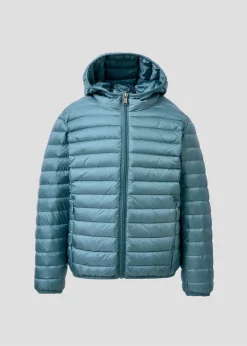 Doudoune légère à capuche enfant Bleu tempête Hugo