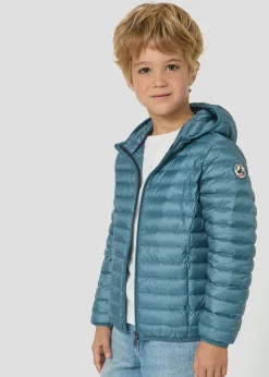 Doudoune légère à capuche enfant Bleu tempête Hugo