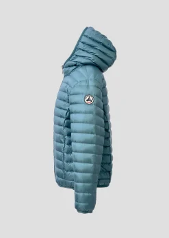 Doudoune légère à capuche enfant Bleu tempête Hugo