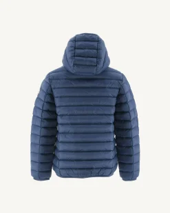Doudoune légère à capuche enfant Bleu jeans Hugo