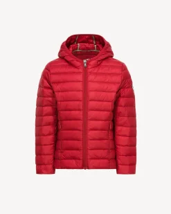Doudoune légère à capuche enfant Rouge Carla