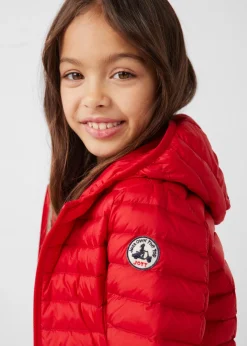 Doudoune légère à capuche enfant Rouge carmin Carla
